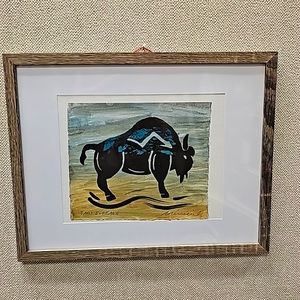 Art wall art, Buffalo print